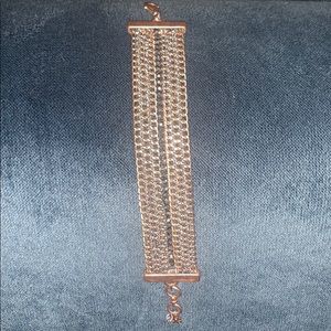 Beautiful thick brass bracelet